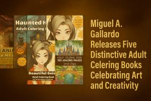 Miguel A. Gallardo Releases Five Distinctive Adult Coloring Books Celebrating Art and Creativity